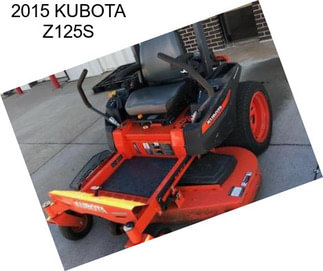 2015 KUBOTA Z125S