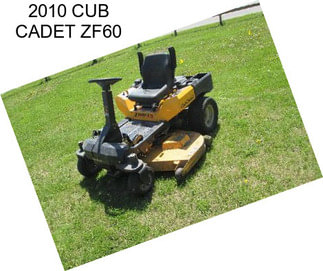 2010 CUB CADET ZF60