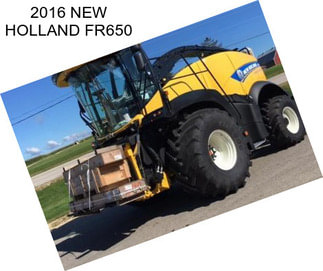 2016 NEW HOLLAND FR650