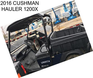 2016 CUSHMAN HAULER 1200X