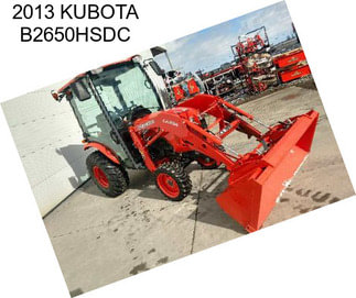 2013 KUBOTA B2650HSDC