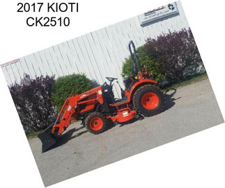 2017 KIOTI CK2510