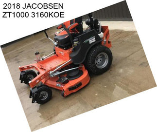 2018 JACOBSEN ZT1000 3160KOE