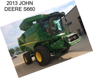 2013 JOHN DEERE S660