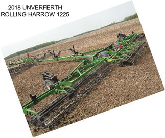 2018 UNVERFERTH ROLLING HARROW 1225