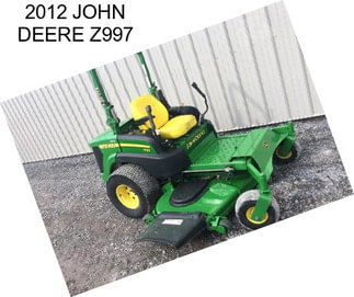 2012 JOHN DEERE Z997