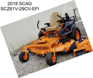 2018 SCAG SCZ61V-29CV-EFI