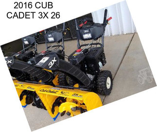 2016 CUB CADET 3X 26