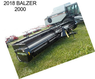 2018 BALZER 2000