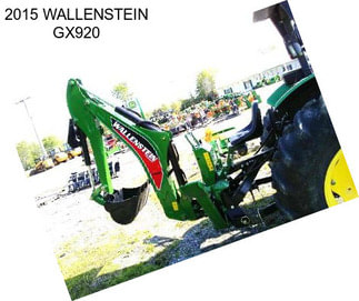 2015 WALLENSTEIN GX920