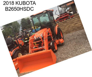 2018 KUBOTA B2650HSDC