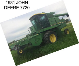 1981 JOHN DEERE 7720