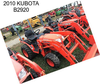 2010 KUBOTA B2920