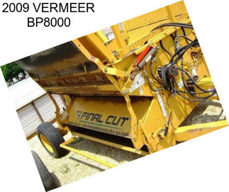 2009 VERMEER BP8000