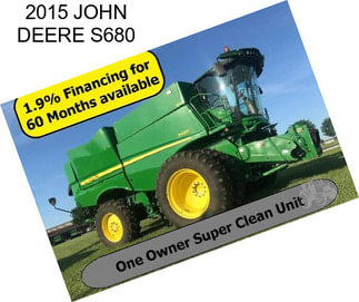 2015 JOHN DEERE S680