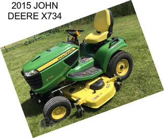 2015 JOHN DEERE X734