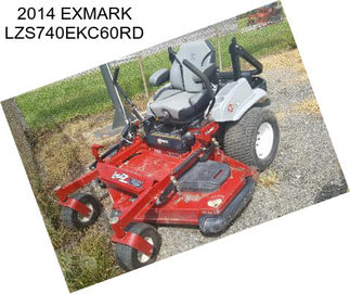 2014 EXMARK LZS740EKC60RD