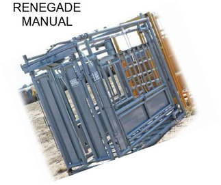 RENEGADE MANUAL