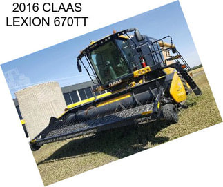 2016 CLAAS LEXION 670TT