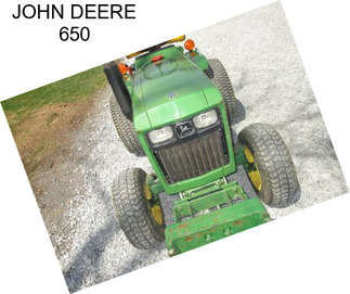 JOHN DEERE 650