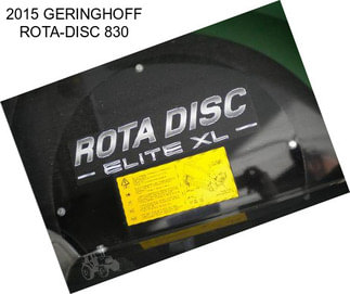 2015 GERINGHOFF ROTA-DISC 830