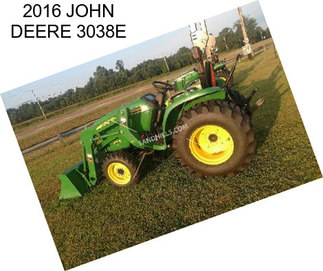 2016 JOHN DEERE 3038E