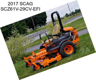 2017 SCAG SCZ61V-29CV-EFI