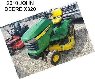 2010 JOHN DEERE X320