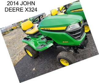 2014 JOHN DEERE X324