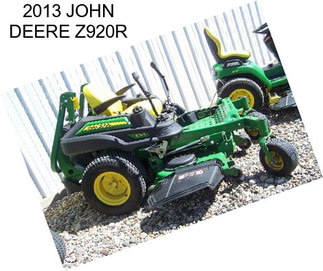 2013 JOHN DEERE Z920R