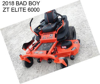2018 BAD BOY ZT ELITE 6000