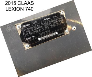 2015 CLAAS LEXION 740