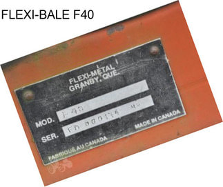 FLEXI-BALE F40