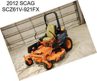 2012 SCAG SCZ61V-921FX