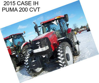 2015 CASE IH PUMA 200 CVT