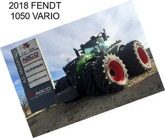 2018 FENDT 1050 VARIO