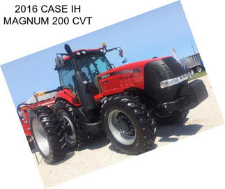 2016 CASE IH MAGNUM 200 CVT