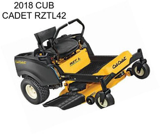 2018 CUB CADET RZTL42