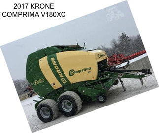 2017 KRONE COMPRIMA V180XC