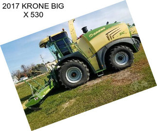 2017 KRONE BIG X 530