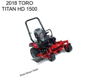 2018 TORO TITAN HD 1500