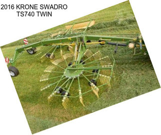 2016 KRONE SWADRO TS740 TWIN