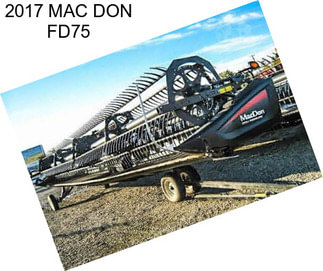 2017 MAC DON FD75