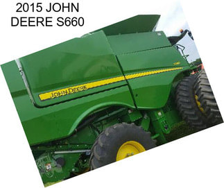 2015 JOHN DEERE S660