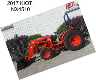 2017 KIOTI NX4510