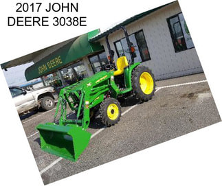 2017 JOHN DEERE 3038E