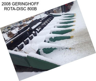 2008 GERINGHOFF ROTA-DISC 800B