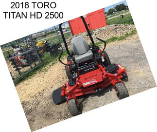 2018 TORO TITAN HD 2500