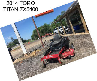 2014 TORO TITAN ZX5400