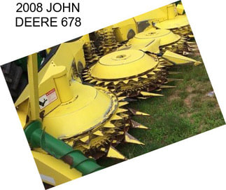 2008 JOHN DEERE 678